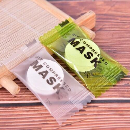10/20/30pcs Compressed Facial Mask Paper Disposable Facial Masks Wrapped DIY Mask Paper Natural Face Skin Care Makeup Beauty