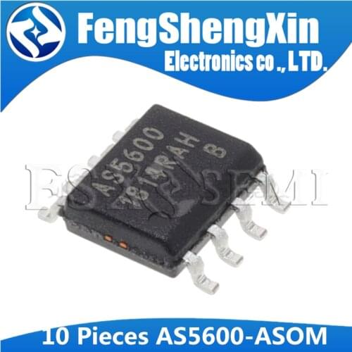 10PCS AS5600-ASOM AS5600 SOP8 12-bit Programmable Contactless Potentiometer IC