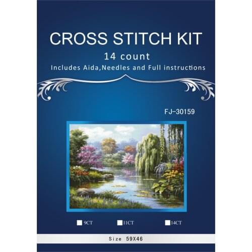 11/14/16/18/27 Cross stitch Set Lovely Counted Cross Stitch Kit Lover pretty park embroidery dim DMC ANCHOR