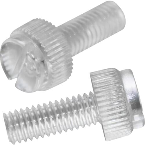 20pcs M3M4M5 screw Transparent Black screw, plastic screw, high environmental hardness 5mm-25mm