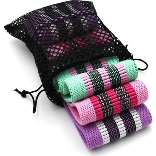 3pc Non-slip Squat Resistance Band Abdomen Ring Hip Practice Elastic Yoga Tension Belt Legs Thigh Glute Butt Squat