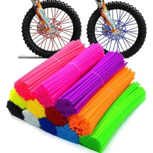36PIECES Dirt Bike Enduro Off Road Wheel Rim Spoke Shrouds Skins Cover For CR YZ RM KX 80 125 250 500 CRF YZF RMZ KXF