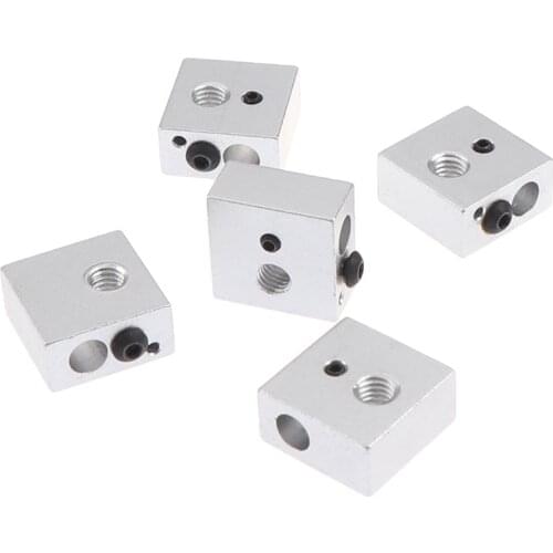 5pcs MK7/MK8 Aluminium Heater Block For Print Head Hot End Heating Block