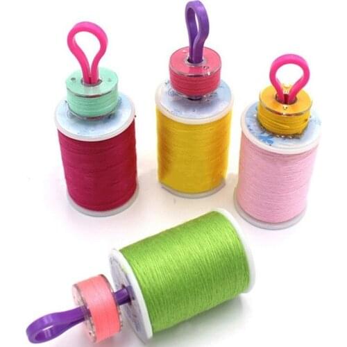 5Pcs Plastic Bobbin Clip Wire Sewing Thread Spool Accessories Apparel Storage Holder Organizer Quilting Supplies Sewing Tools