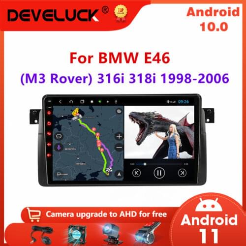 Android 10 2 Din Car stereo Radio For BMW E46 Coupe (M3 Rover) 316i 318i 1998-2006 Multimedia Player GPS Navigation Head unit