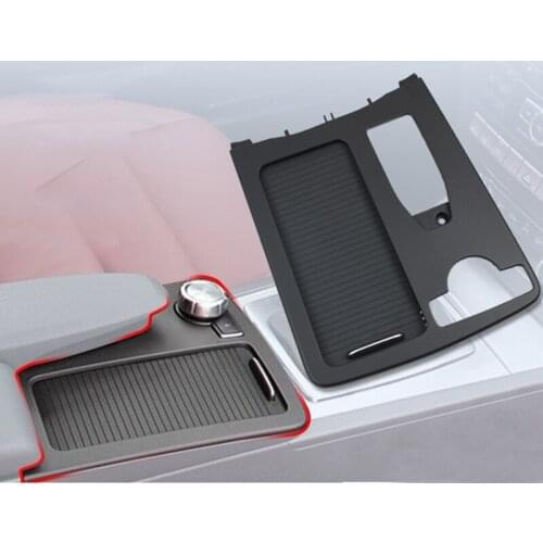 Car Center Console Cup Holder Panel Trim Cover +Roller Blind Cover for Mercedes Benz W204 C-CLASS 2046800107