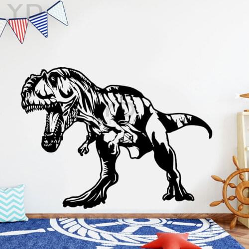T-rex Dinosaur Jurassic Park Animal Wall Stickers Wall Decor Boys Room Kids Bedroom Playroom Decals Home Decoration Mural S308