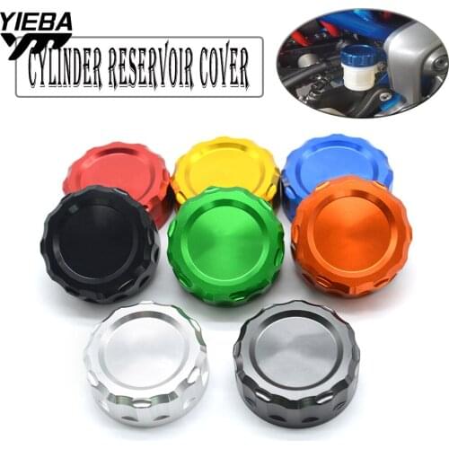 For Kawasaki Z250 Z650 Z750 Z800 Z900 Z1000/sx EX250/300 ZX-6R/10R Motorcycle CNC Rear Brake Fluid Reservoir Cover Cap Aluminum