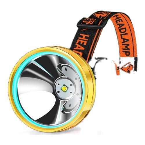 The head-mounted headlight glare bright led rechargeable lithium long-range small household flashlight lamp hernias
