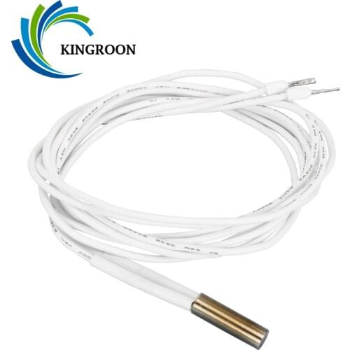 KINGROON 2pcs 24V 50W 1M Cartridge Heater 6*20mm Heating Tube Ceramic Cartridge Heater for Mk8 Cr10 Ender 3 E3D V6 Hotend J-Head