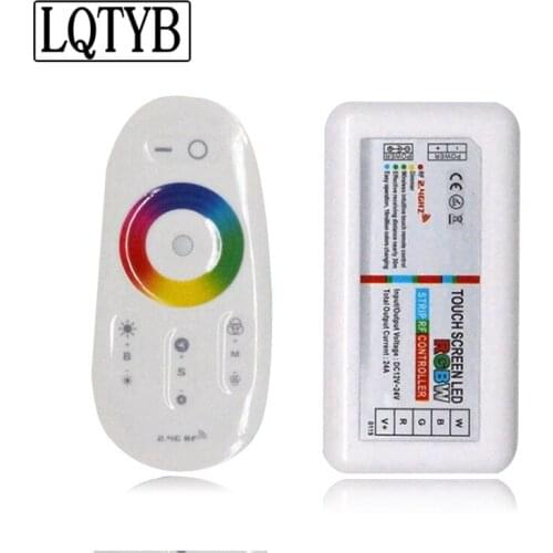 Led full touch remote control controller RF wireless 2.4G controller led light strip RGBW full color controller