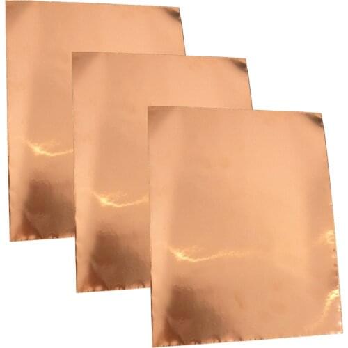 3 Pieces Copper Foil Tape Single-sided Conductive Sheets EMI Shield Sheet Stringed Instruments 30 x 22.5cm