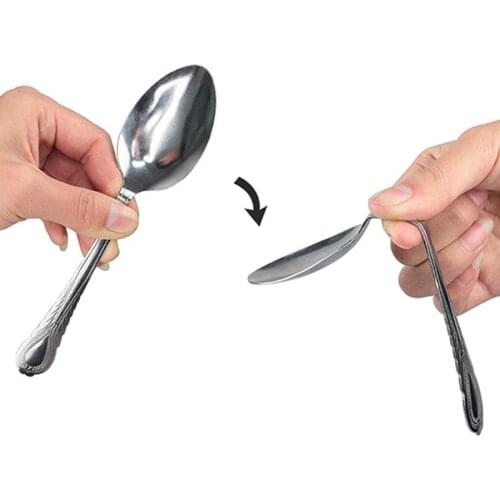 Metal Magic Gimmick Perfect Mind Bend Spoon Bending Gimmick Close-Up Magician Street Stage magic tricks