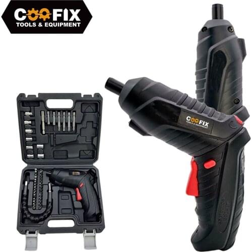 COOFIX Electric Screwdriver Mini Drill Set Multifunctional Rechargeable Lithium Battery Power Tools Home DIY Tool