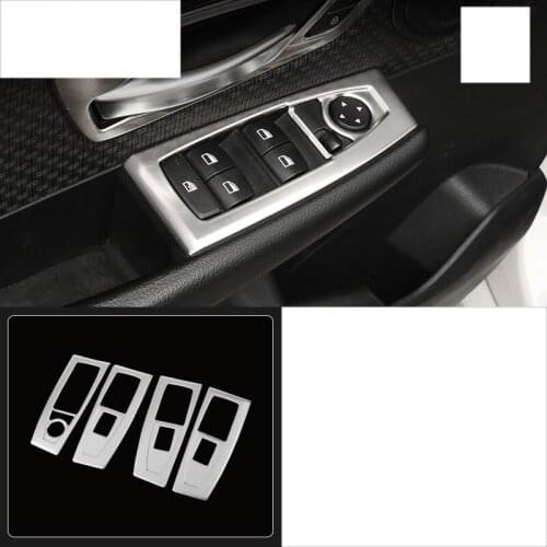 Lsrtw2017 stainless steel car window control panel trims for bmw 2 series Active Tourer F45 2015 2016 2017 2018 2019 218i