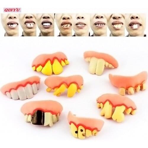 Buck Tooth Fake Costume False Teeth Funny Goofy For Children Adults Party Cosplay Costume Christmas Halloween 5z