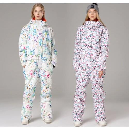 Searipe New Warm Ski Suit Women Waterproof Windproof Skiing and Snowboarding Jacket Pants Set Female Snow Jumpsuit Outdoor Wear