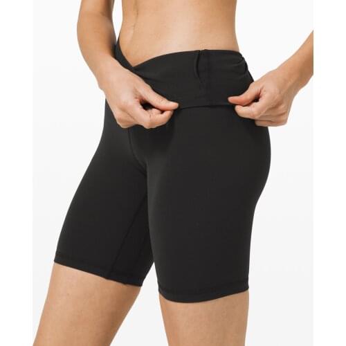 Shorts Lulu yoga Biker Womens Shorts Thin Fitness Casual High Waist Summer Slim Knee-Length Bottoms Cycling Yogaes Shorts