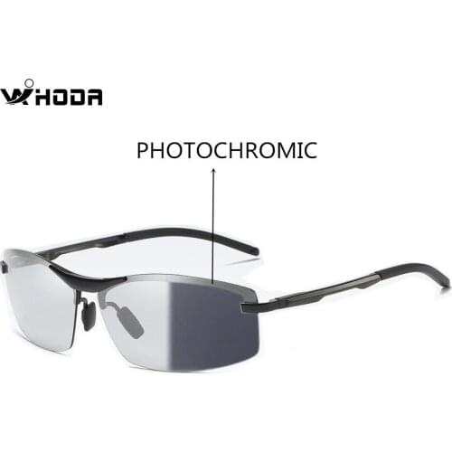 New Polarized Discoloration Sunglasses ,Photochromic Mens Sun glasses ,Night Vision Driving Glasses ,All Weather Eyewear HSA557