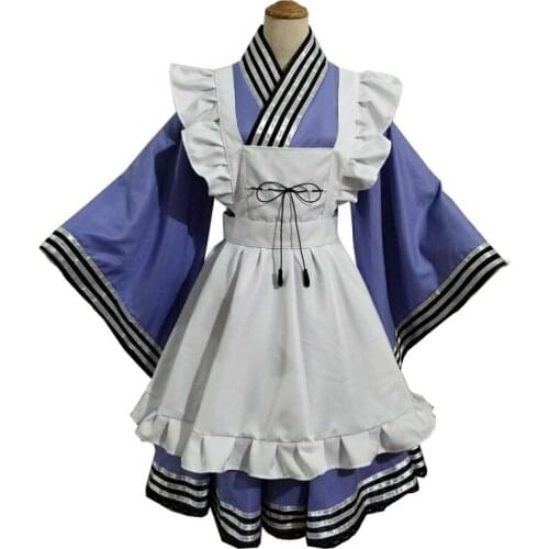 Yu Gi Oh Duel Monsters Laundry Dragonmaid Cosplay Costume Server Maid Dress 11