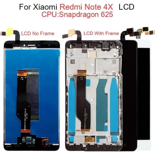 LCD+Frame For Xiaomi Redmi Note 4X 3GB 32GB LCD Display Screen For Redmi Note 4X LCD Snapdragon 625 For Redmi Note 4x Lcd