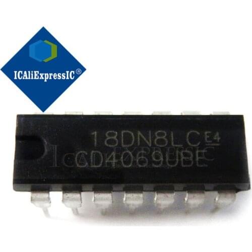 10PCS CD4069UBE CD4069U DIP14 DIP CD4069 new original In Stock