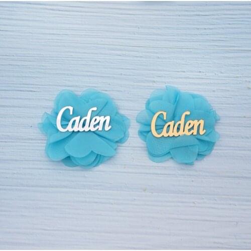 30Pcs 5cm/8cm Width Custom Name Wedding Decor Acrylic Mirror Sticker Personalized Invitation Cards Praty Guest Gift With Flowers