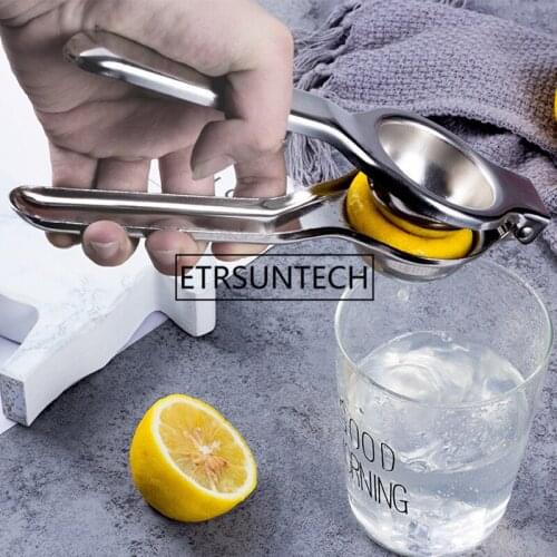 50pcs Stainless Steel Fruits Squeezer Lemon Orange Fresh Juicer Hand Manual Squeezer Fruit Pressing Kitchen Tool