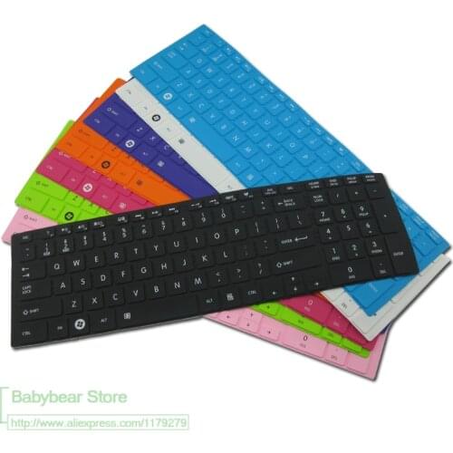 15.6 Silicone Laptop Keyboard Cover Skin Protector For Toshiba Satellite C850D C50-A C50 L50 L850 L855 C855 C875 L855 L875 M50-A
