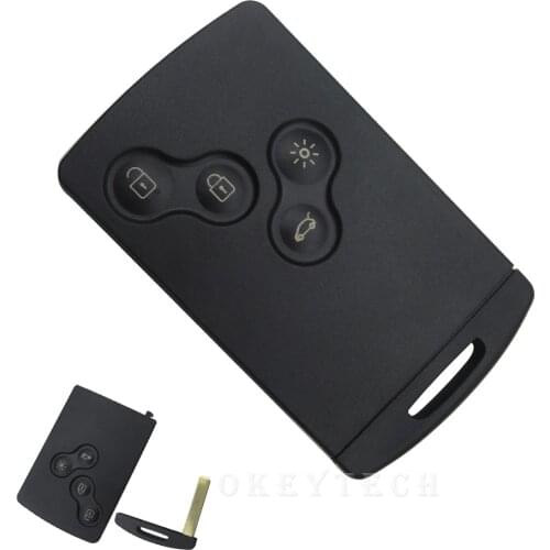 Smart Card Remote car Key Shell Case Fob 4 Button For Renault clios 4 Laguna kangoo megane 1 2 duster master Koleos scenic 3 key