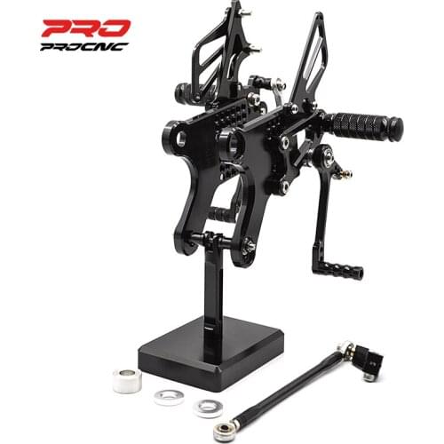 For Honda CBF150 CB190R Adjustable Aluminum Motorcycle Footrest Rearset Footpeg Rear Set Solid Color Footrest Pedal Foot Peg New