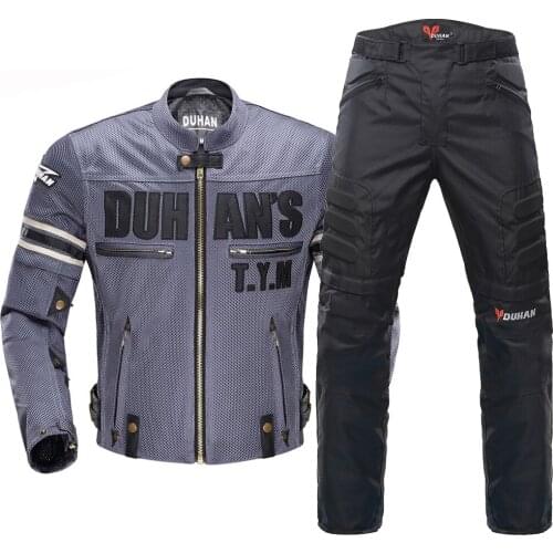 DUHAN Chaqueta Moto Motorcycle Jacket Breathable Mesh Jaqueta Motociclista Protective Gear Motorbike Motorcross Jacket Clothing