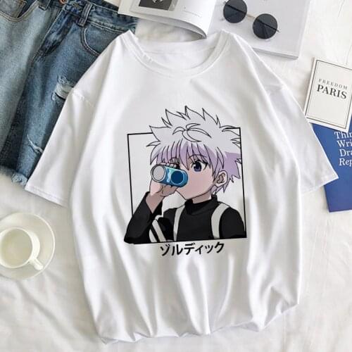 Hunter X Hunter Anime Graphic Oversized Funny T Shirts Summer Clothes For Women Short Sleeve Killua Zoldyck Harajuku Casual Tops