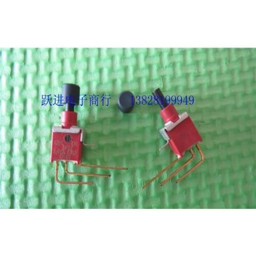 Imported US EP12 Push Button Switch 0.4VA Miniature Gold Plating 3 Foot Bend Reset Switch with Cap