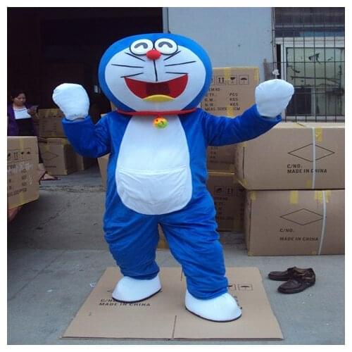 Adult Doraemon Mascot Costume Robocat Mascot Costume Doraemon Fancy Cosplay Dress Costumes Super High Quality