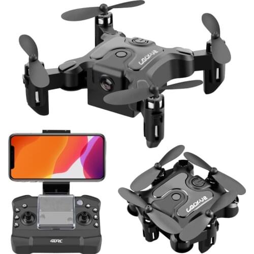 New V2 Mini Drone 4K 1080P Camera HD WiFi Fpv Air Pressure Altitude Hold Foldable Professional Quadcopter RC Drone Kids Toy Gift