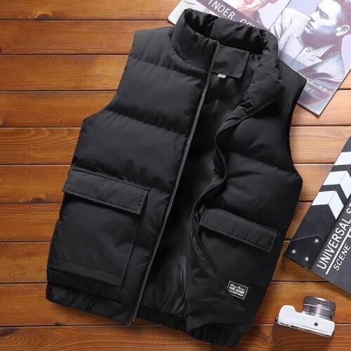 Fashion Mens Jacket Sleeveless Vest Thermal Soft Vests Casual Coats Male Cotton Mens Photographe Vest Waistcoat Travel Coat