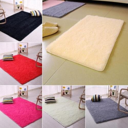 Candy Color Soft Anti-Skid Carpet Flokati Shaggy Rug Living Bedroom Floor Mat