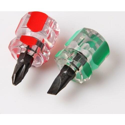 Screwdriver Kit Set Mini Small Portable Radish Head Screw Driver Transparent Handle Repair Hand Tools Screw Driver Set