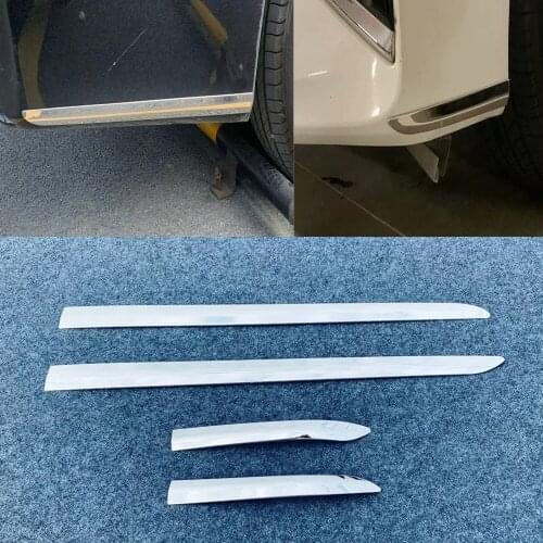 For Toyota Alphard AH30(Deluxe Edition)2019 2020 Car Front Bumper Corner Cover Trim anti-rub Lip Molding Cover Styling