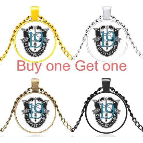 New Arrival U.s. Army Special Forces De Oppresso Liber Glass Cabochon Fashion Pendant Necklace Men Women Jewelry Gifts