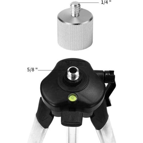 Aluminum Alloy 5/8'' To 1/4" Adapter for 1/4 Thread Laser Level Rangefinder 5/8" Tripod Stand Photographic Equipment Accessories