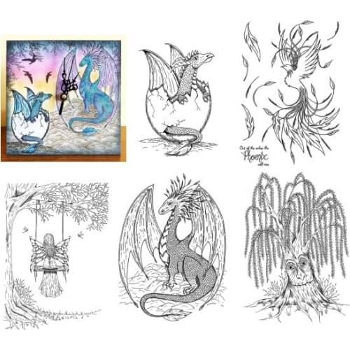 Mythical beast Transparent Clear Silicone Stamp/Seal for DIY scrapbooking/photo album Decorative clear stamp