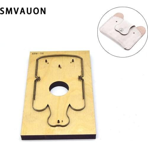 SMVAUON Leather Die Cutter DIY Dog Coin Purse Credit Card Holder Wallet Japan Steel Punch Cut Mold Wood Dies For Leather Crafts