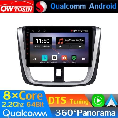 Qualcomm 8Core Android Car Media For Toyota Yaris L Vios 2016-2020 GPS 360 Panoramic Radio CarPlay Optical HDMI DTS HIFI WiFi 4G