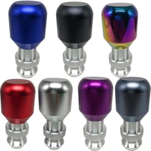 Retractable Shift Knob, Universal Gear Shift Head For Car Modification, Frosted Aluminum Alloy Shift Lever