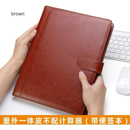 High quality PU leather portable file folder a4 office folders for documents A4 classeur document bureau office supplies 1300