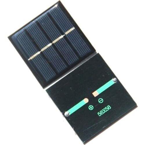 0.45W 2V Mini Solar Cell Module Polycrystalline DIY Solar Panel System Charger Epoxy 58*58*3MM 10pcs/lot Free Shipping