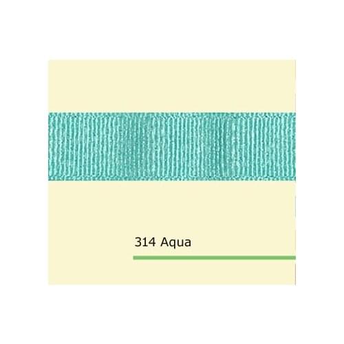 1" inch (25mm) Silver Sparkle Aqua Grosgrain Ribbons