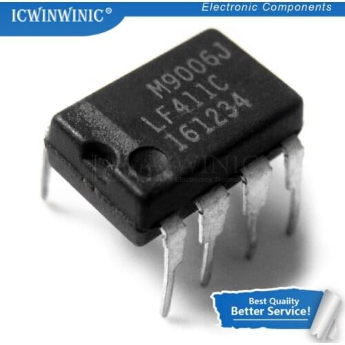 10piece LF411CN LF411 DIP8 DIP new original In Stock